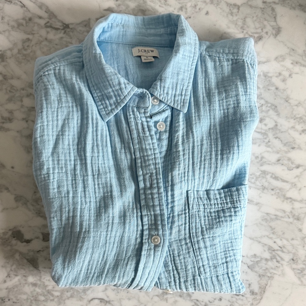 J. Crew Light Blue Button Down Shirt